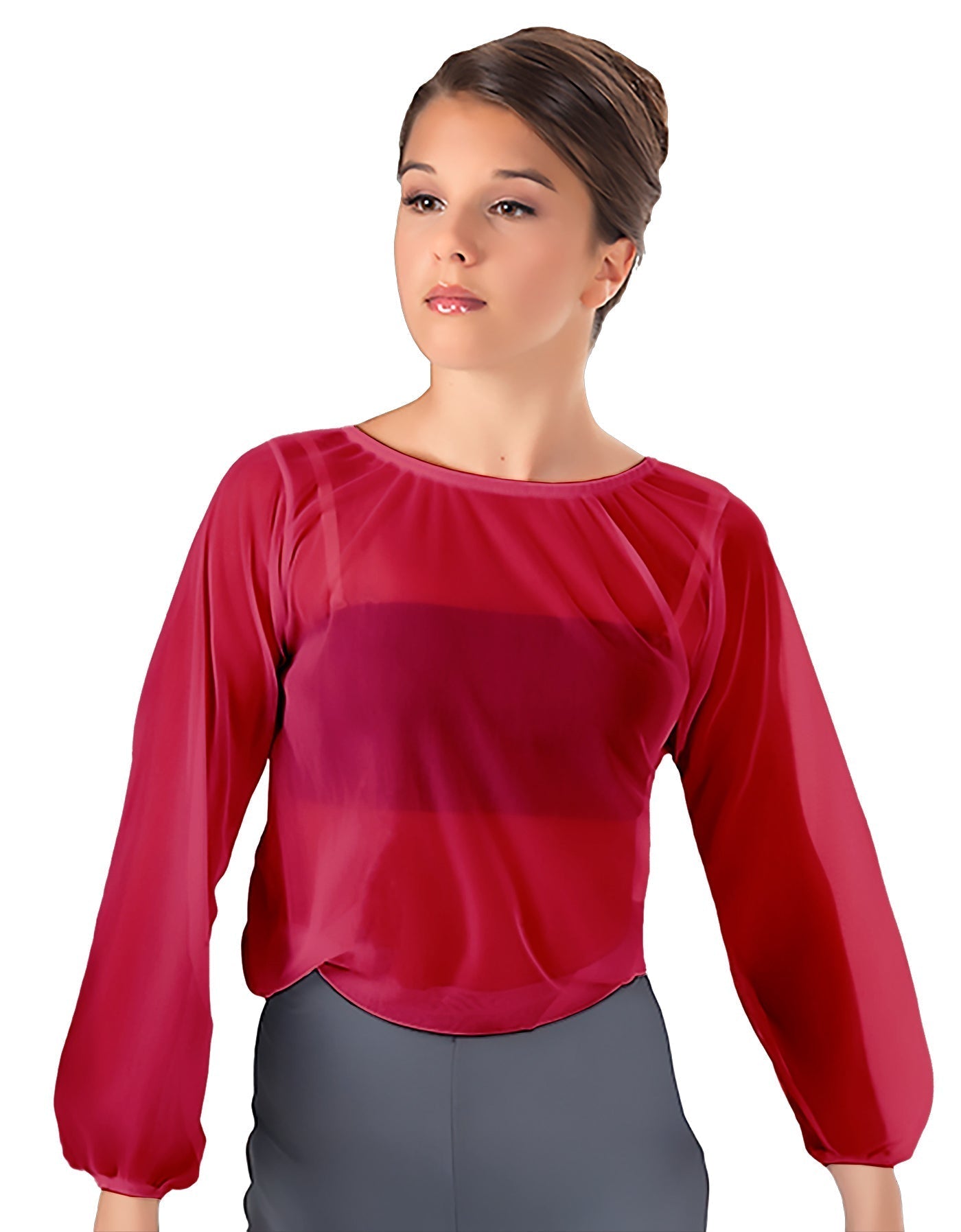 Solid Chiffon Fade Into You Top