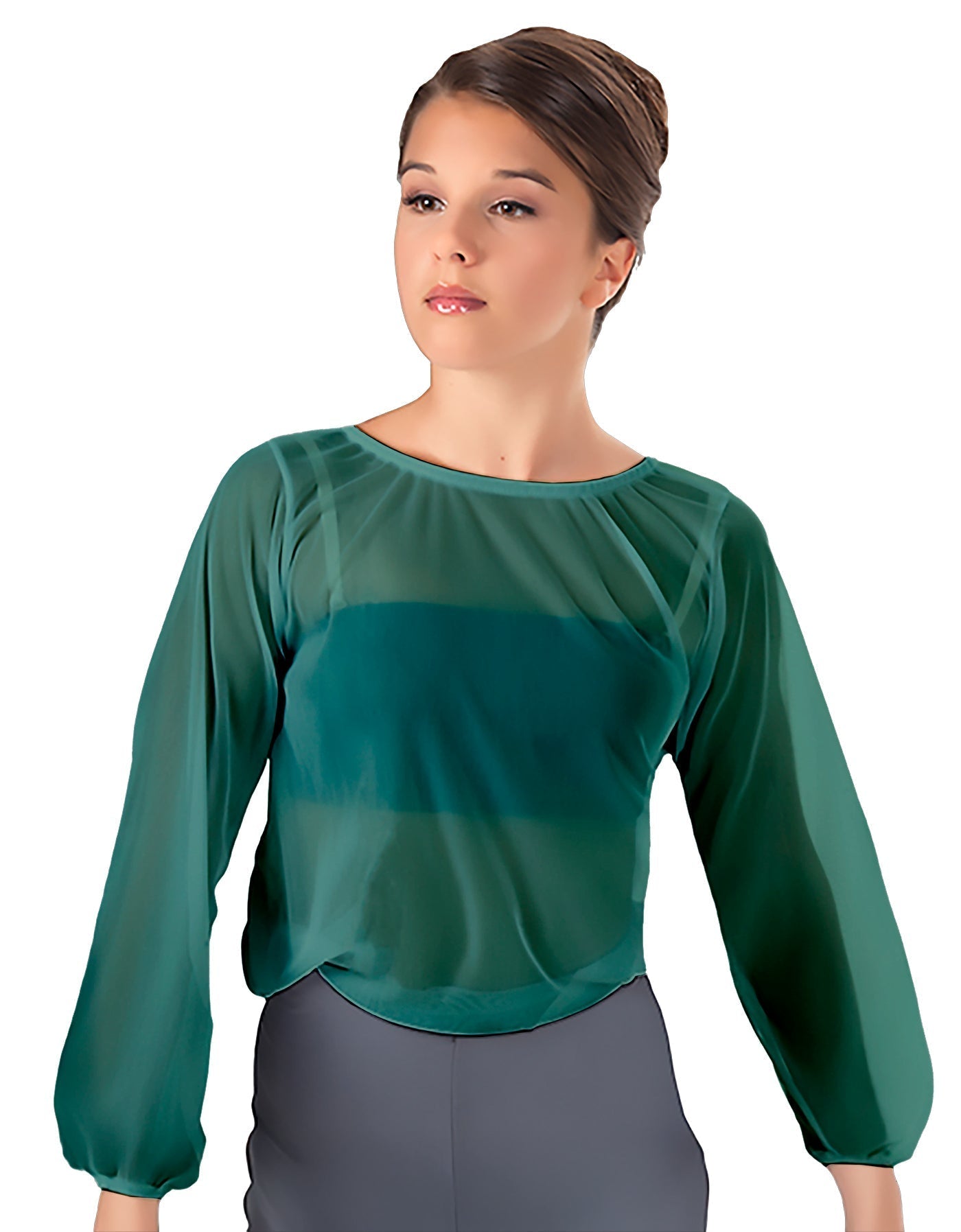 Solid Chiffon Fade Into You Top
