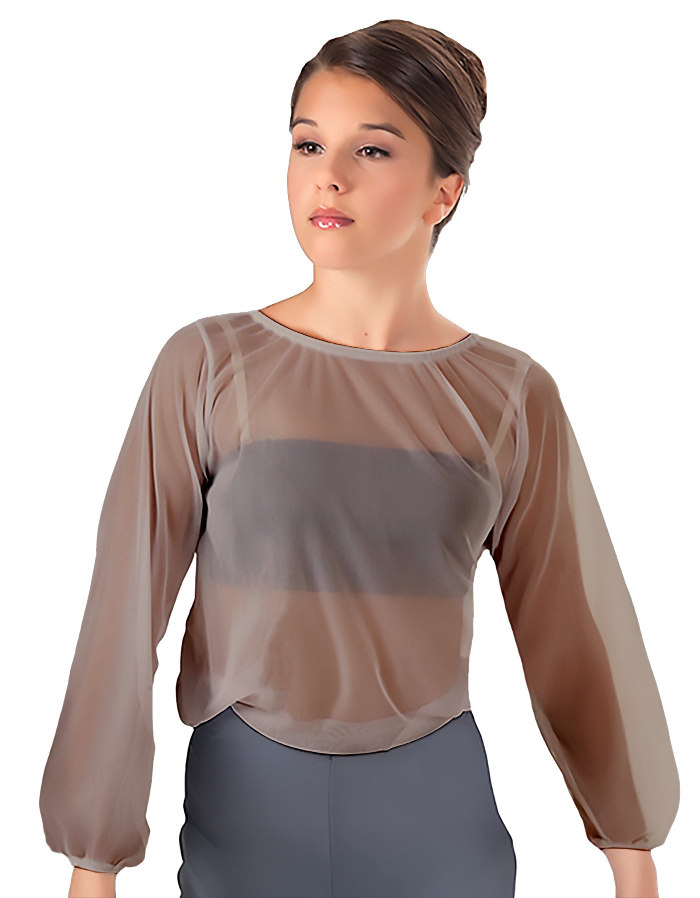 Solid Chiffon Fade Into You Top