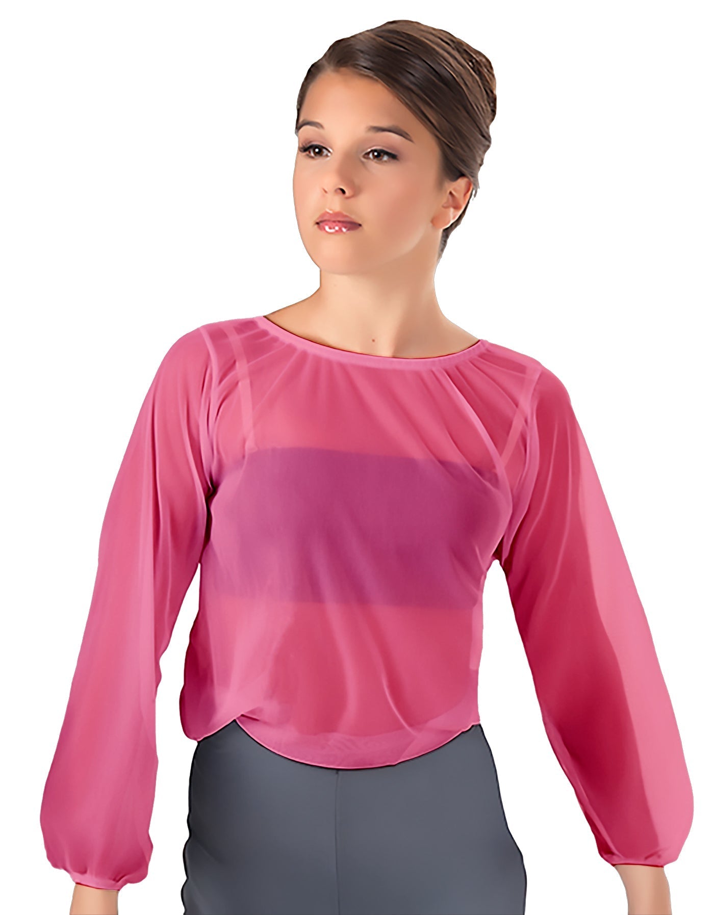 Solid Chiffon Fade Into You Top