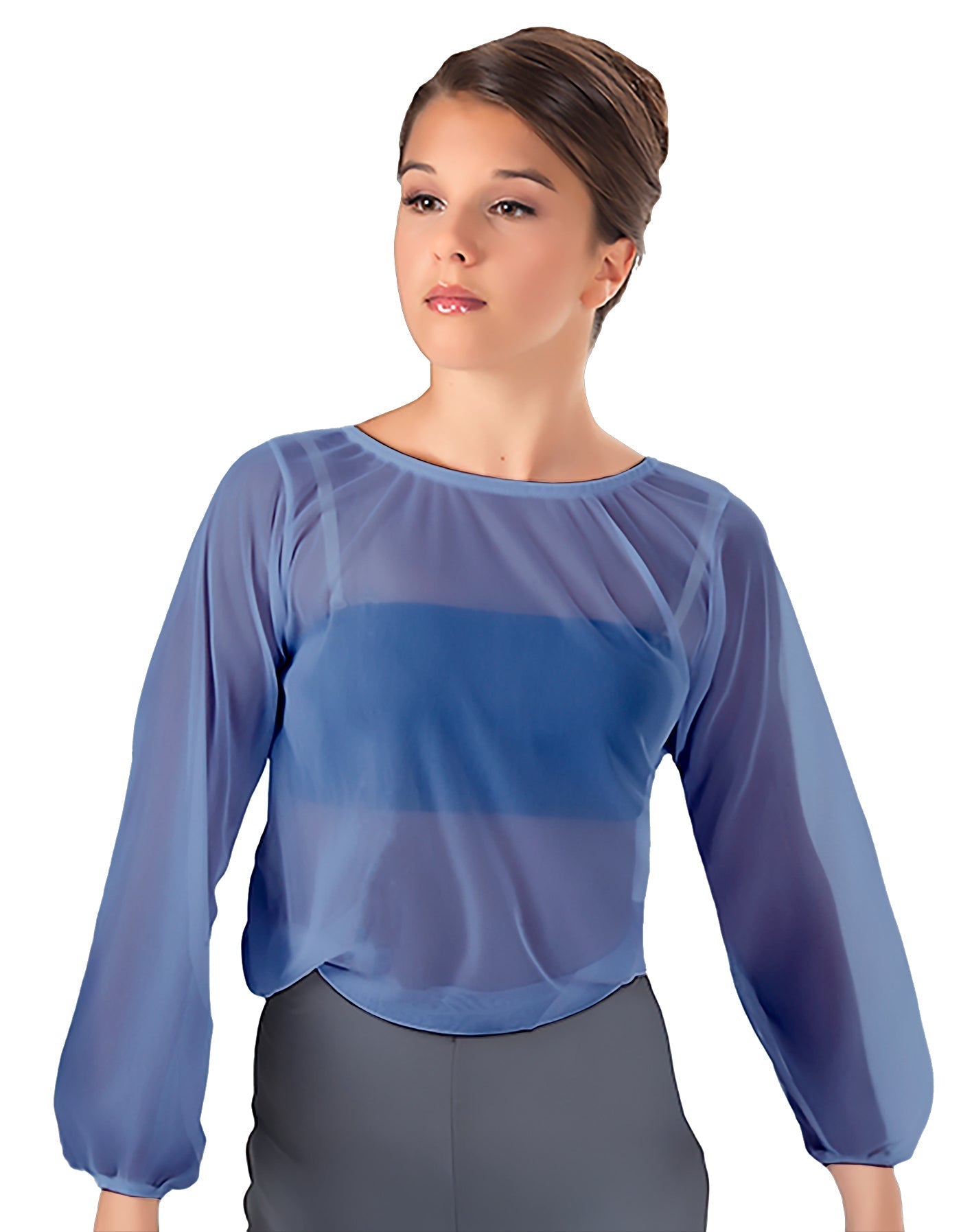 Solid Chiffon Fade Into You Top