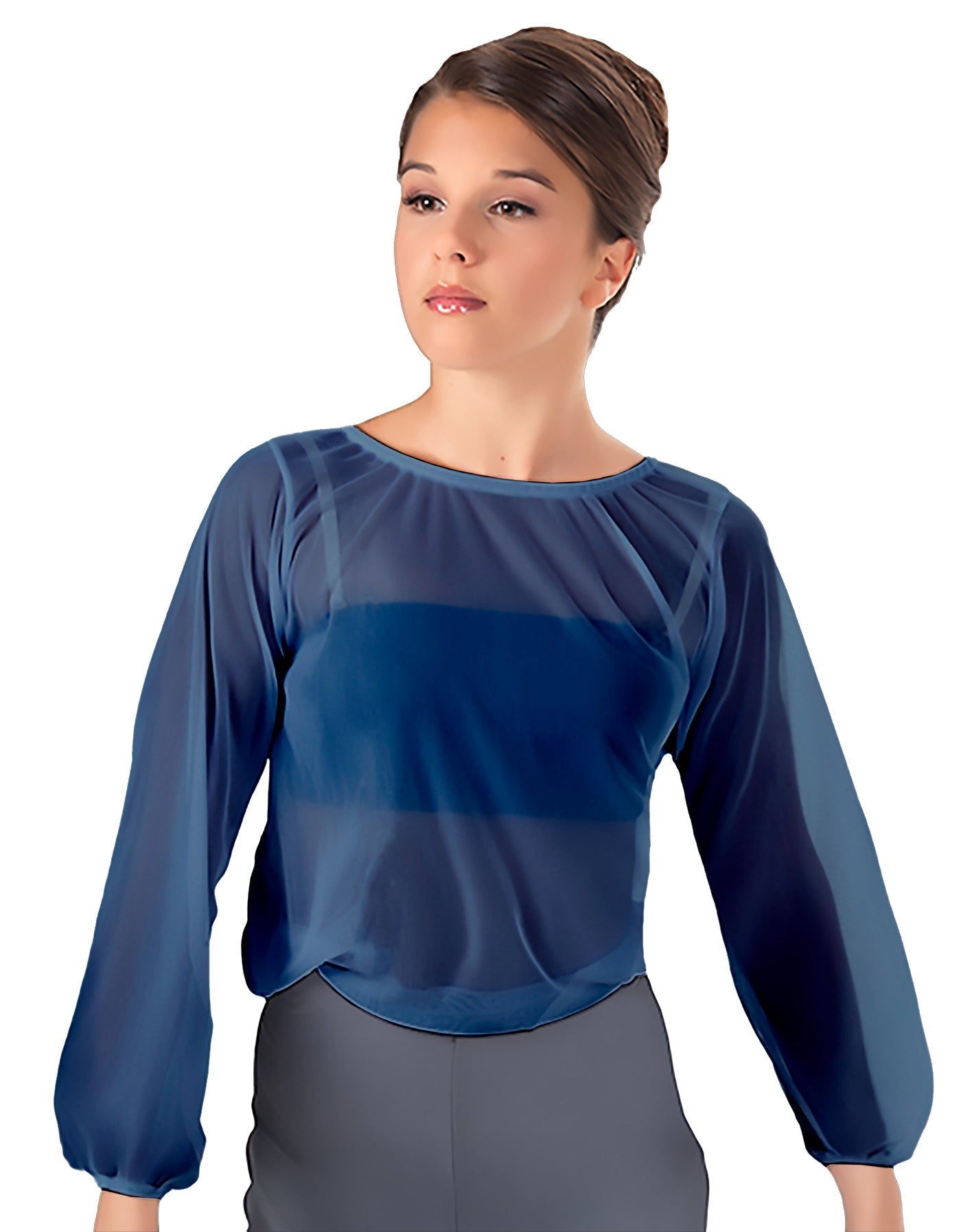 Solid Chiffon Fade Into You Top