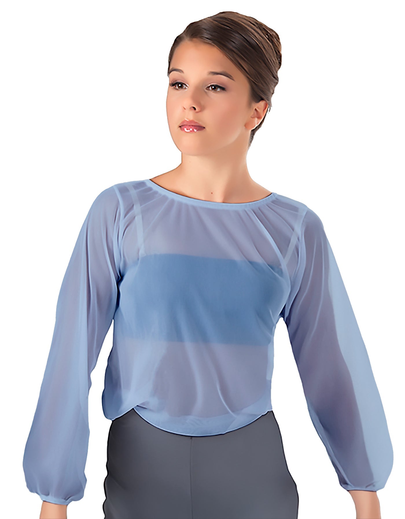 Solid Chiffon Fade Into You Top