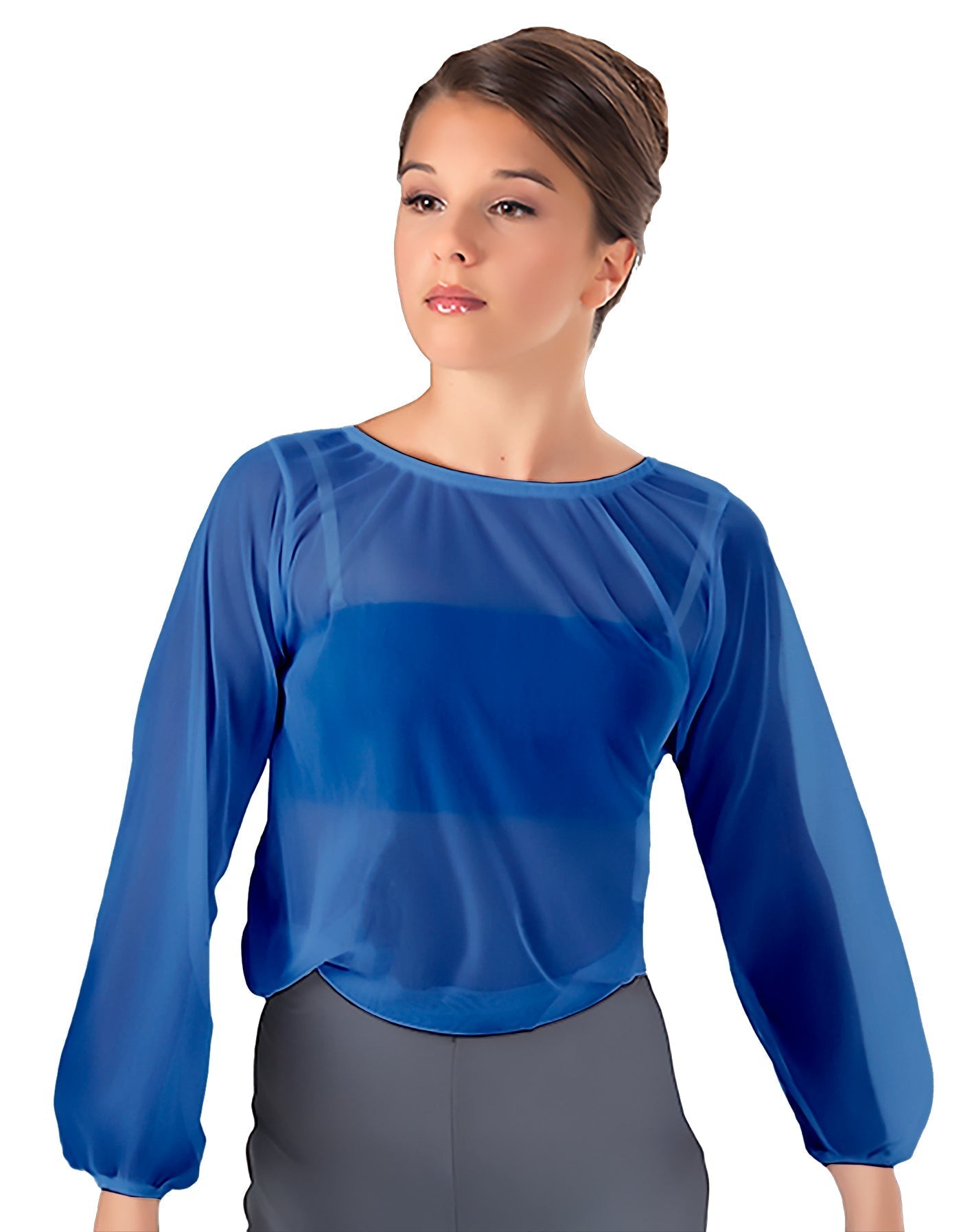 Solid Chiffon Fade Into You Top