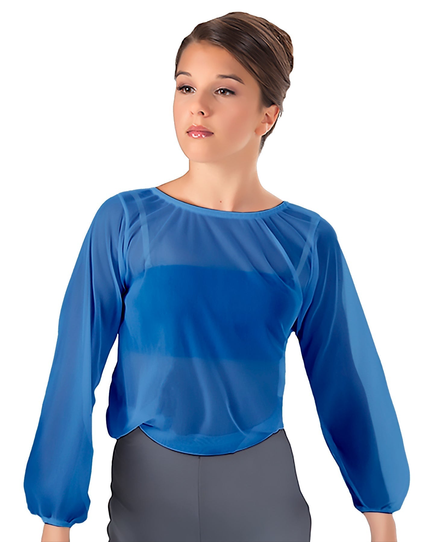 Solid Chiffon Fade Into You Top
