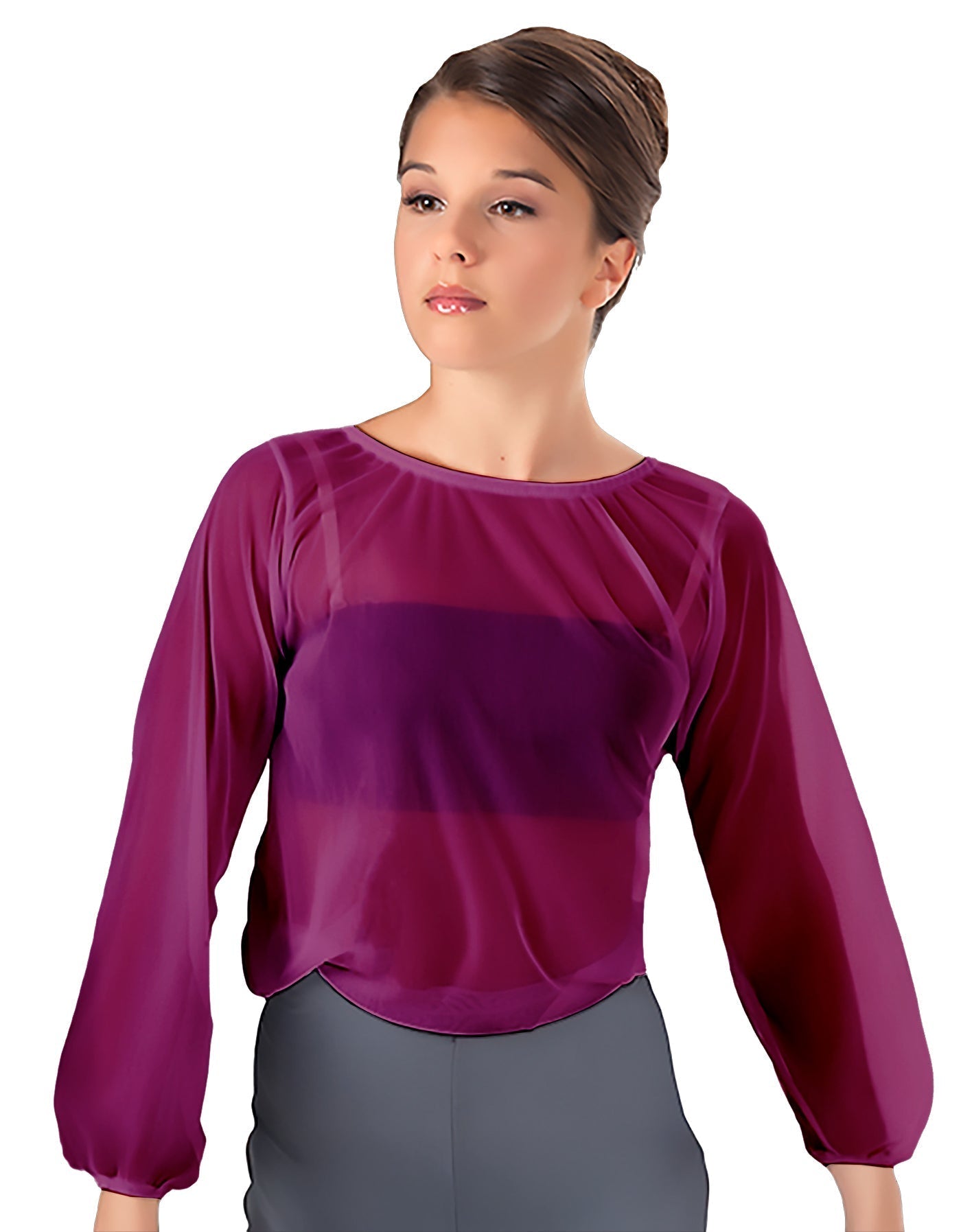 Solid Chiffon Fade Into You Top