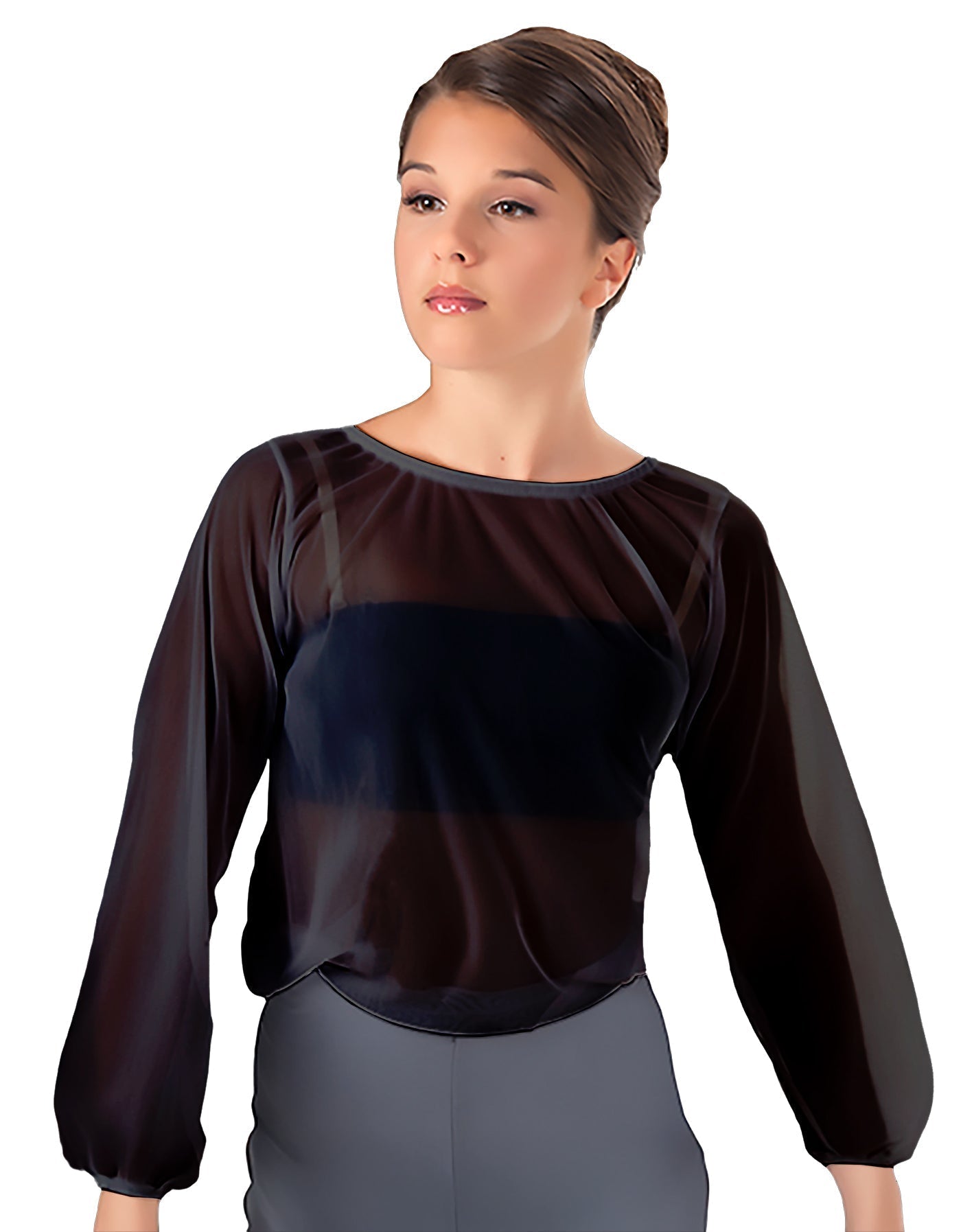 Solid Chiffon Fade Into You Top