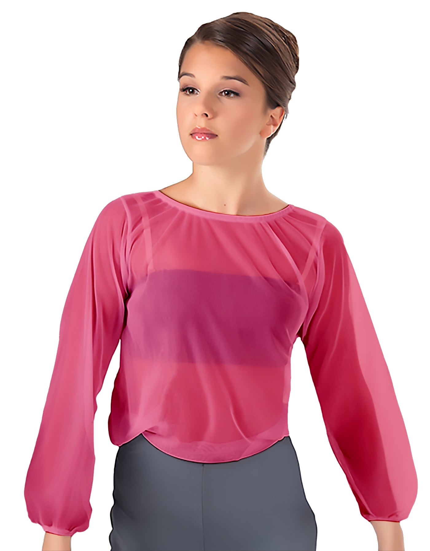Solid Chiffon Fade Into You Top