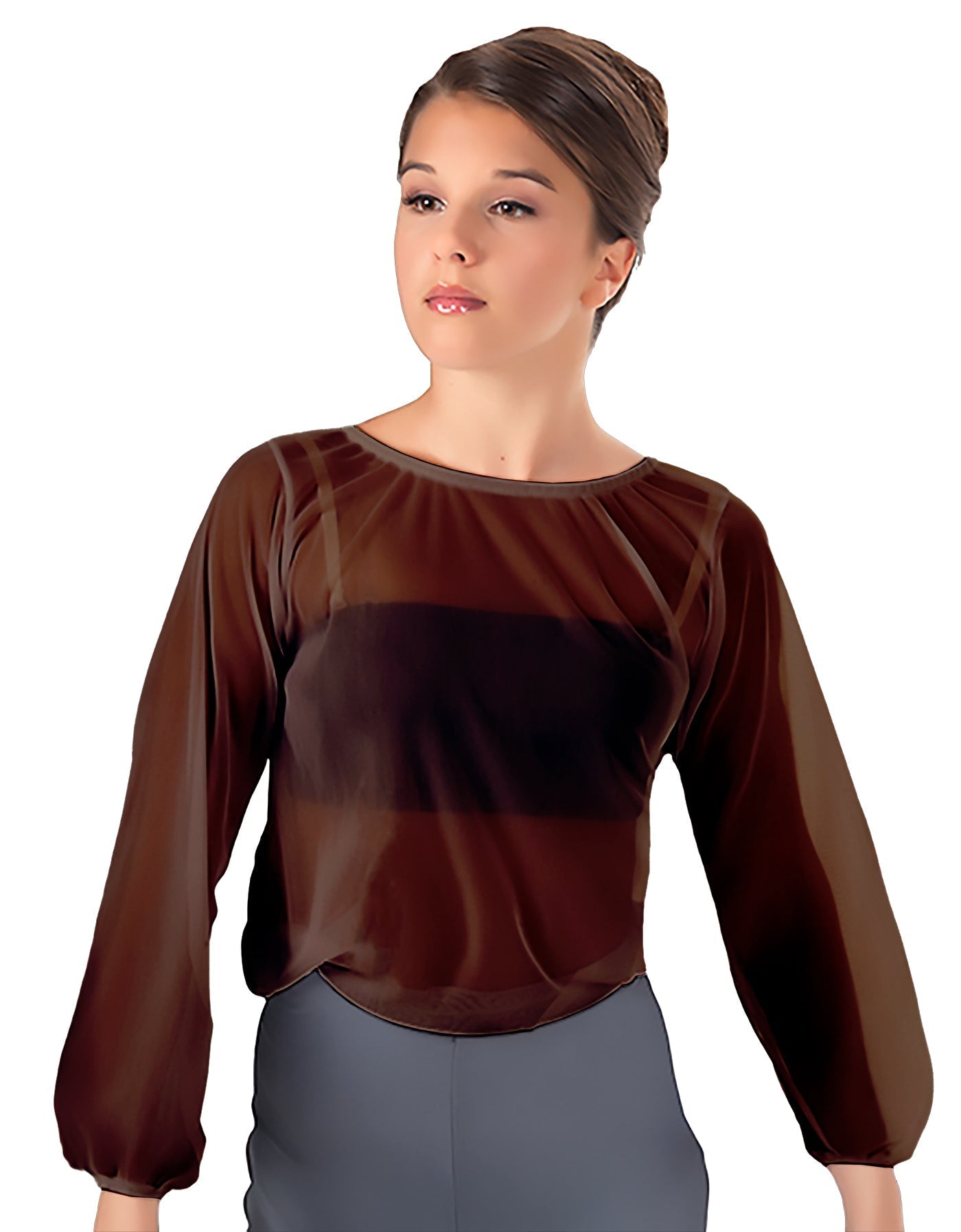 Solid Chiffon Fade Into You Top