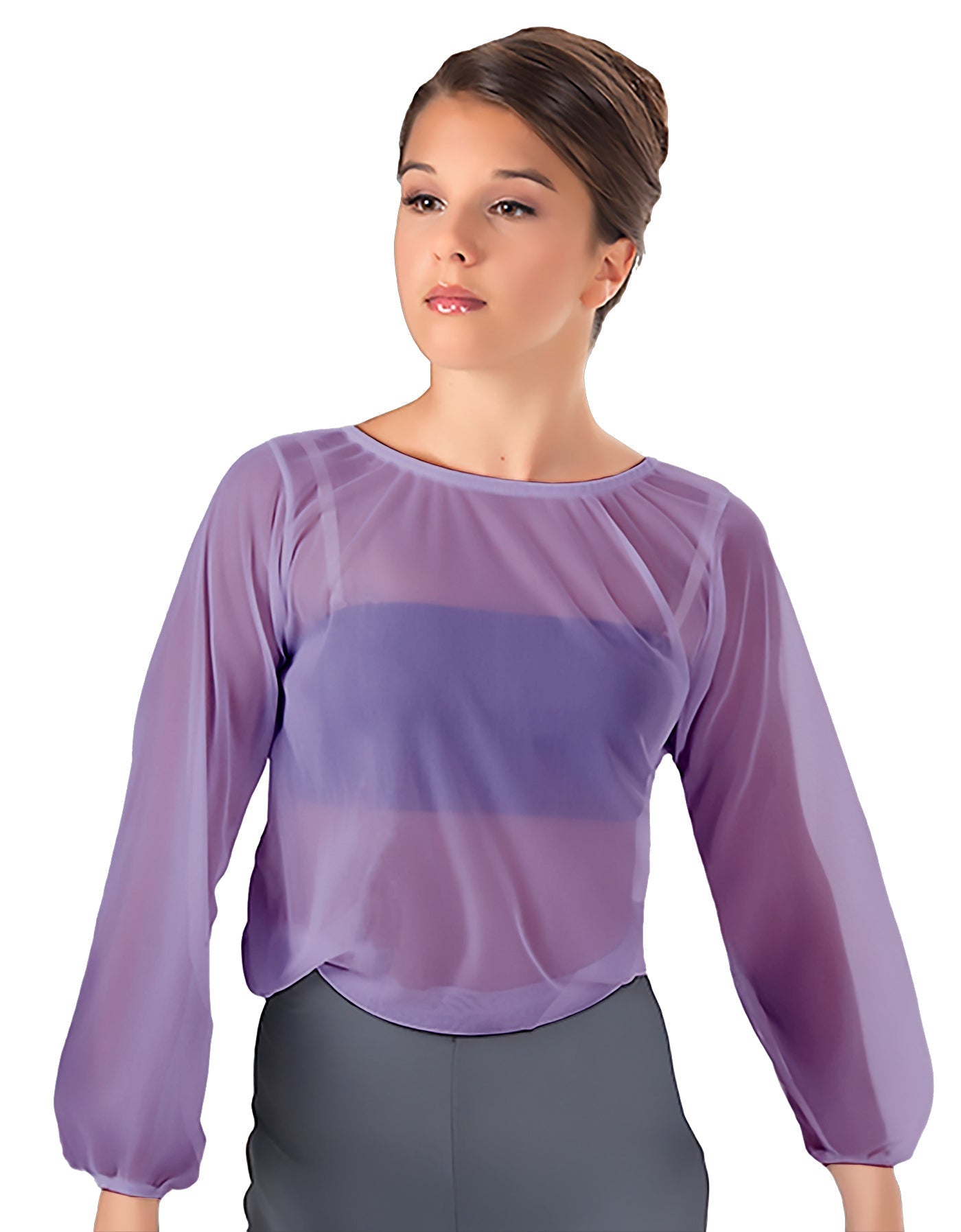 Solid Chiffon Fade Into You Top