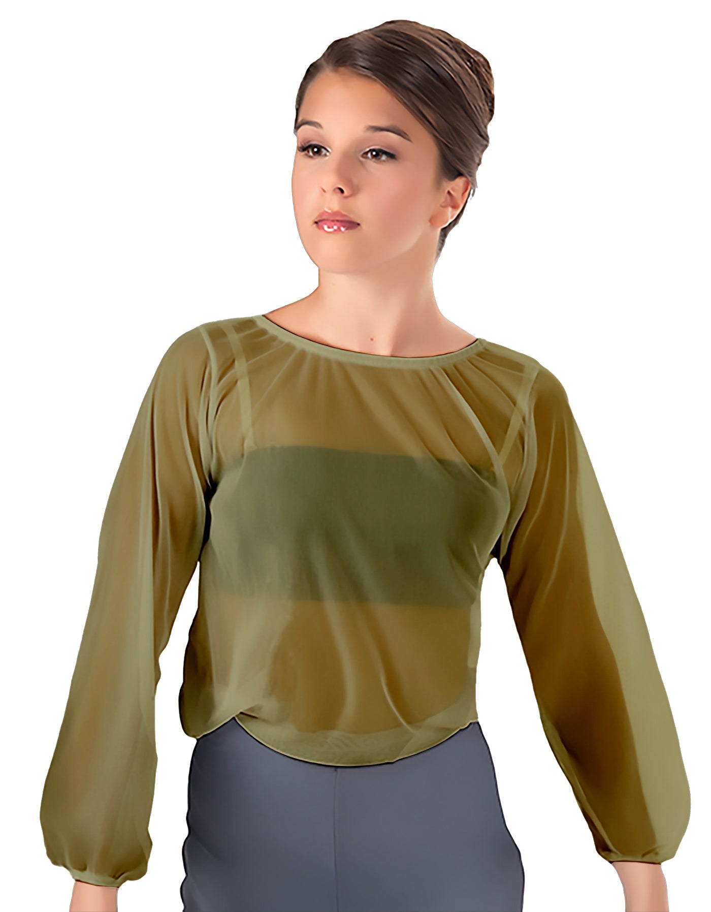 Solid Chiffon Fade Into You Top