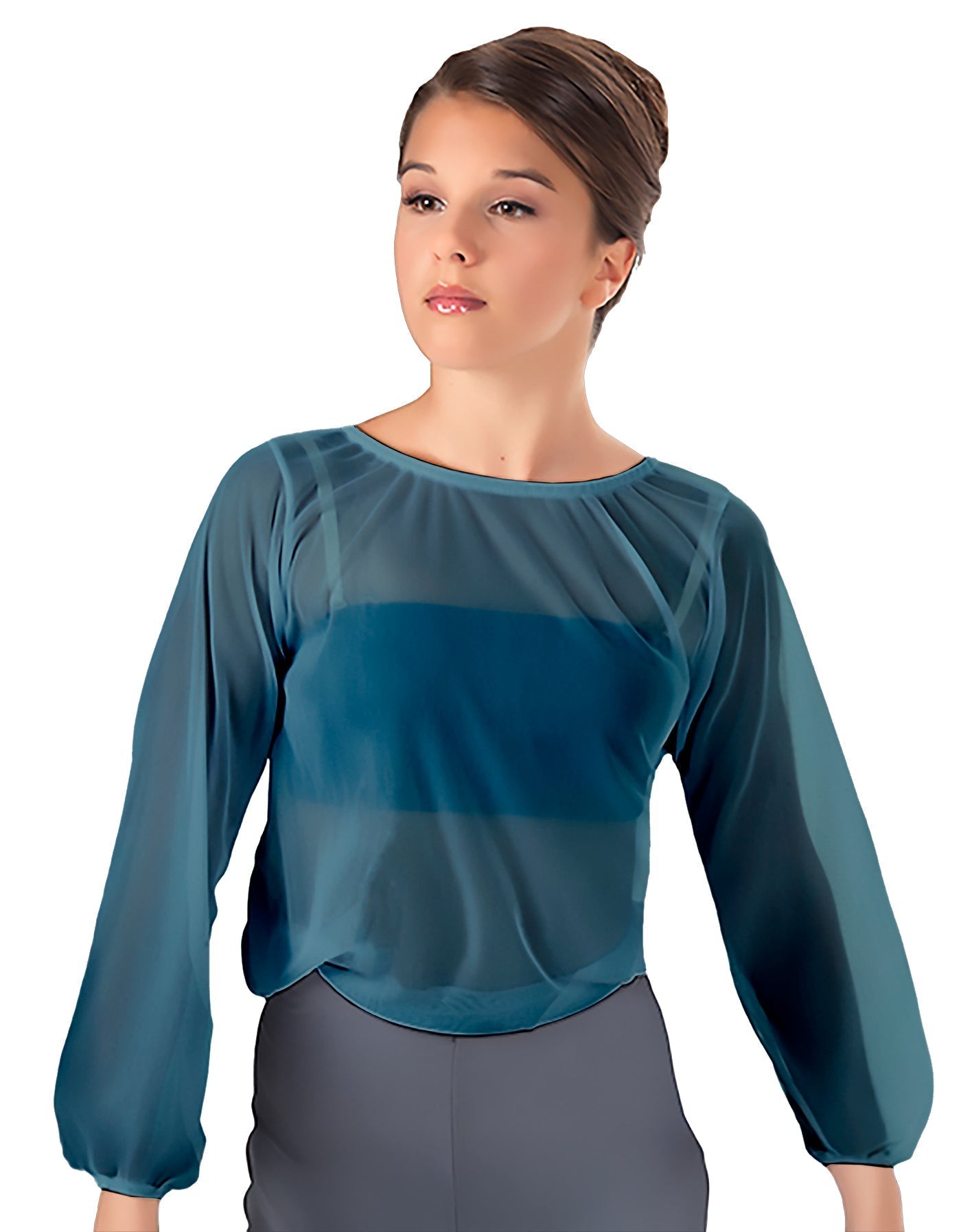 Solid Chiffon Fade Into You Top