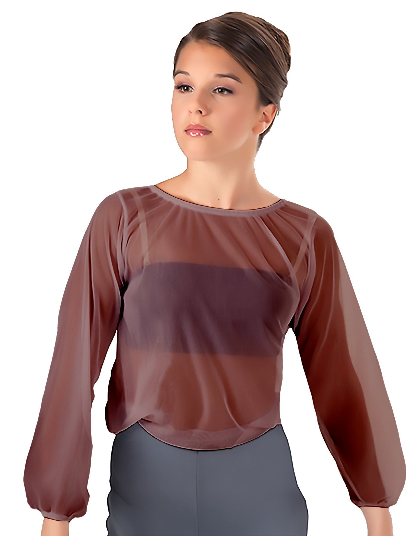 Solid Chiffon Fade Into You Top