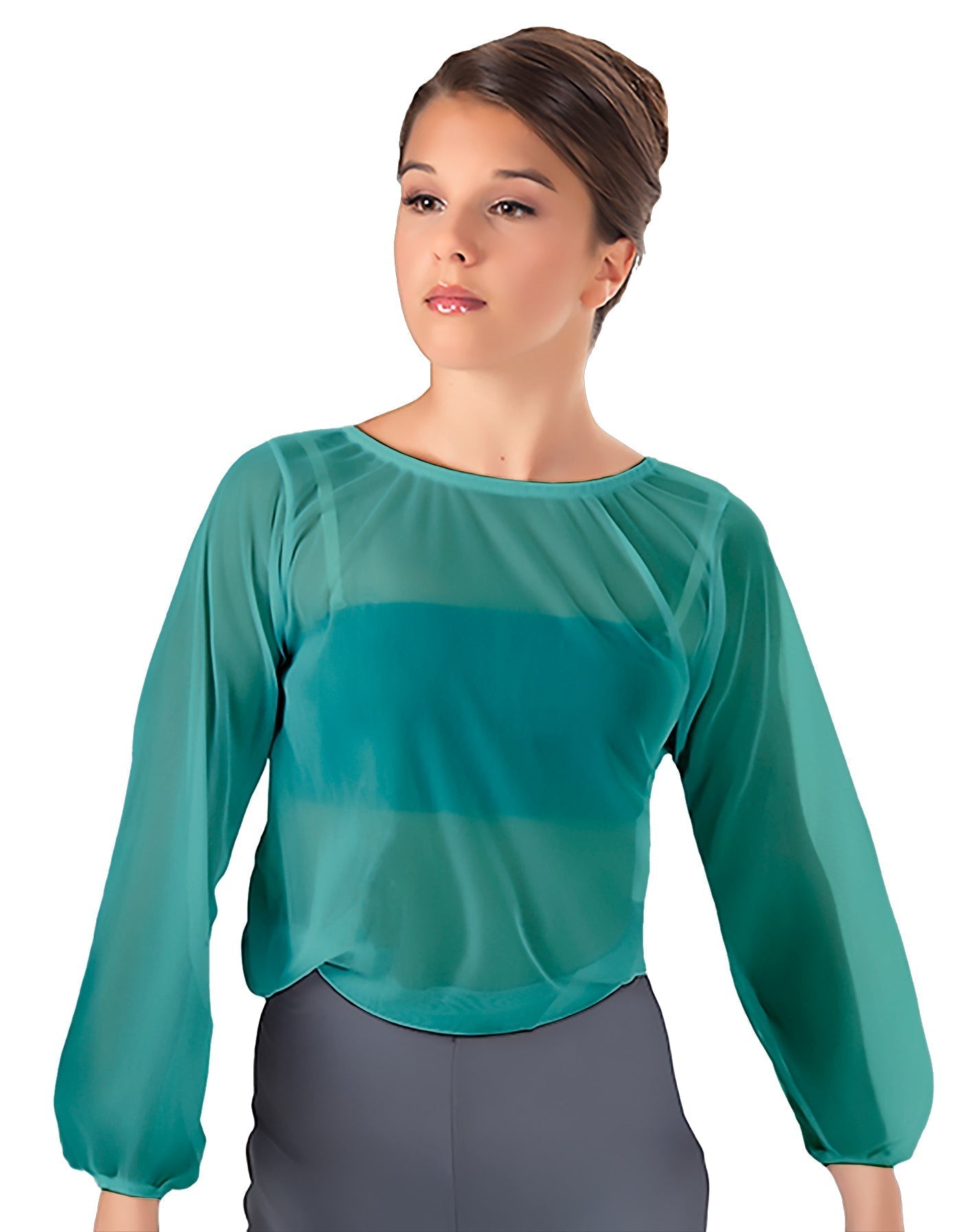 Solid Chiffon Fade Into You Top