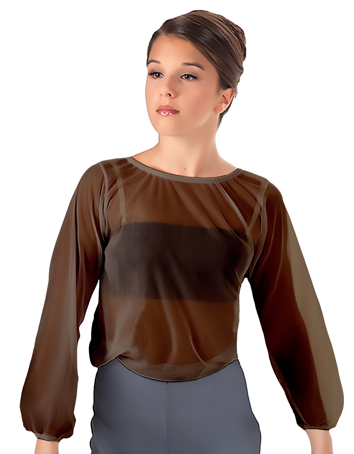 Solid Chiffon Fade Into You Top