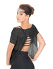 Solid Glitter Chiffon Flawless Top