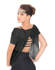 Solid Glitter Chiffon Flawless Top