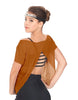 Solid Glitter Chiffon Flawless Top