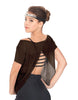 Solid Glitter Chiffon Flawless Top