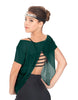 Solid Glitter Chiffon Flawless Top