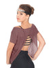 Solid Glitter Chiffon Flawless Top