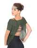 Solid Glitter Chiffon Flawless Top