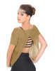 Solid Glitter Chiffon Flawless Top