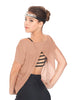 Solid Glitter Chiffon Flawless Top