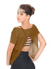 Solid Glitter Chiffon Flawless Top