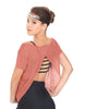 Solid Glitter Chiffon Flawless Top