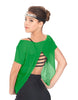Solid Glitter Chiffon Flawless Top