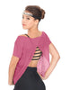 Solid Glitter Chiffon Flawless Top