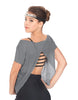 Solid Glitter Chiffon Flawless Top