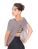 Solid Glitter Chiffon Flawless Top