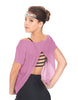 Solid Glitter Chiffon Flawless Top