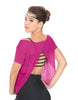 Solid Glitter Chiffon Flawless Top