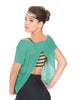 Solid Glitter Chiffon Flawless Top