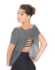 Solid Glitter Chiffon Flawless Top