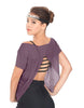 Solid Glitter Chiffon Flawless Top