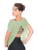 Solid Glitter Chiffon Flawless Top