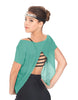 Solid Glitter Chiffon Flawless Top