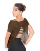 Solid Glitter Chiffon Flawless Top