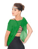 Solid Glitter Chiffon Flawless Top