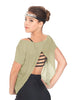 Solid Glitter Chiffon Flawless Top
