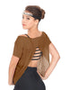 Solid Glitter Chiffon Flawless Top
