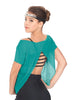 Solid Glitter Chiffon Flawless Top