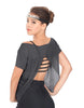 Solid Glitter Chiffon Flawless Top