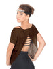 Solid Glitter Chiffon Flawless Top