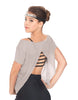 Solid Glitter Chiffon Flawless Top