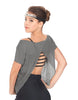 Solid Glitter Chiffon Flawless Top